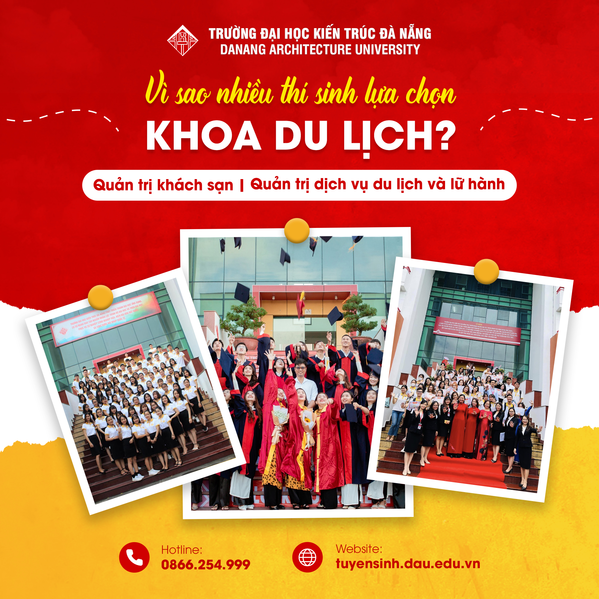 Vì sao nhiều thí sinh lựa chọn khoa du lịch, Trường Đại học Kiến trúc Đà Nẵng? 